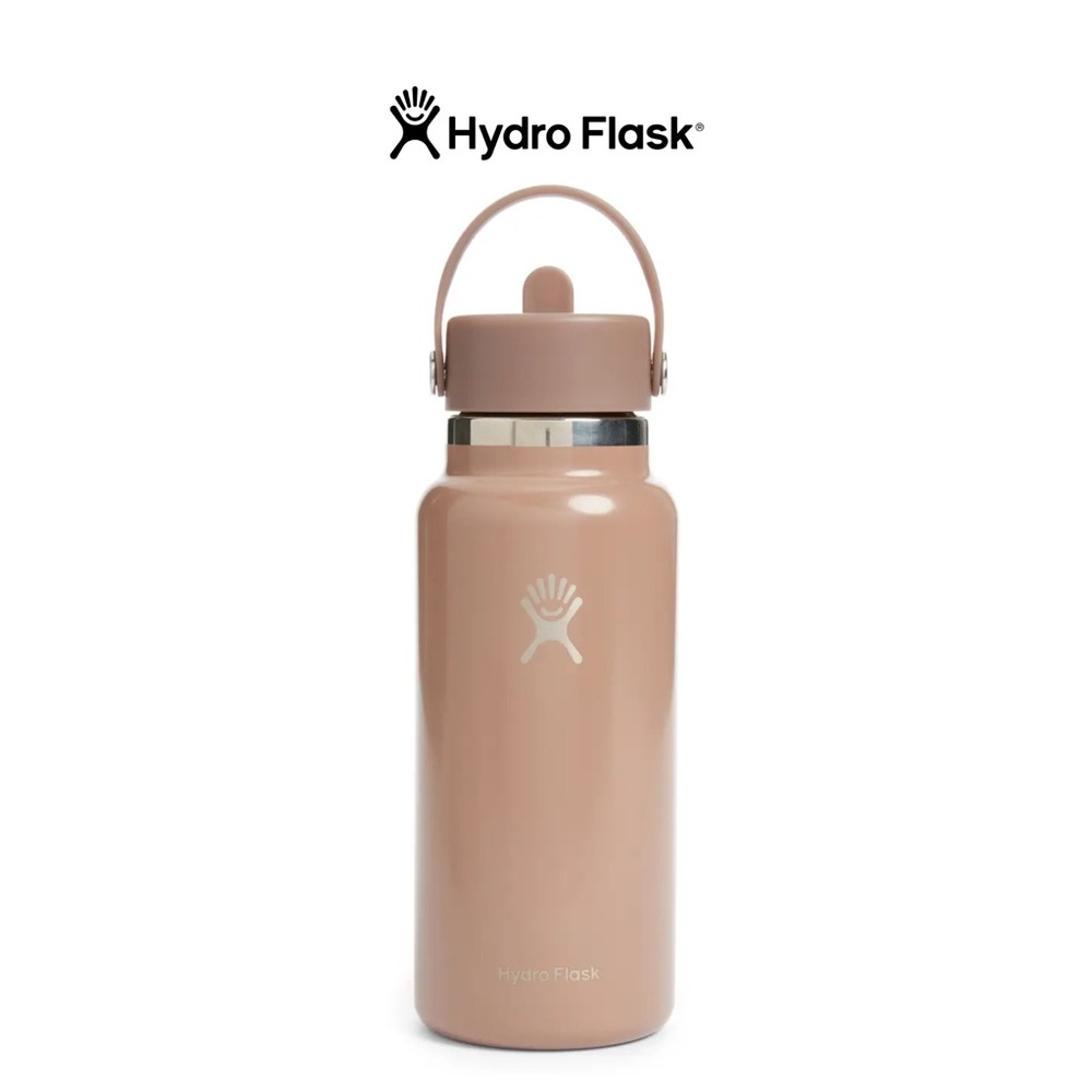 Hydro Flask 32-Ounce Wide Mouth Flex Straw Cap Water Bottle
